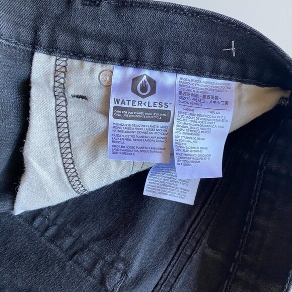 Levi's Premium Jeans 511 Men's Size W34 L30 Slim Fit Denim Black - Picture 8 of 10